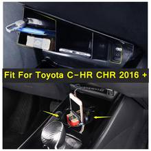 Lapetus-portavasos de agua frontal de estilo automático, soporte/caja de almacenamiento, bandeja de teléfono, cubierta de accesorios apta para Toyota C-HR CHR 2016 - 2021 2024 - compra barato
