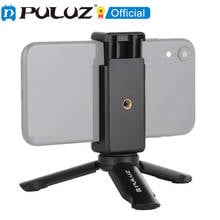 PULUZ Mini Plastic Tripod + Universal Phone Clamp Bracket, For iPhone/ Galaxy/ Huawei/ Xiaomi/ Sony/ HTC/ Google and other Phone 2024 - buy cheap