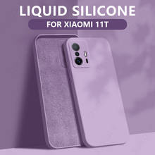 For Xiaomi Mi 11 Lite 5G NE Liquid Silicone Soft Bunper Phone Case for Redmi Note 10 Pro 5G Mi 11 10T 11T Pro 10T Lite Fundas 2024 - buy cheap