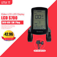 Bicicleta elétrica jn LCD-S700 exibir acessórios da bicicleta elétrica display 36v 48v com função de luz para ebike kit conversão 2024 - compre barato