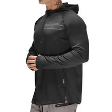 Mens Running Jackets Hoodies Fitness Sportswear Gym Clothing Bodybuilding Workout Sweatshirt Jogging Training Hooded Sport Shirt 2024 - buy cheap