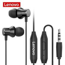 Original Lenovo HF130 Wired Headset Heavy Subwoofer Stereo Earplug In-ear Wired Earphone With Mic 3.5mm Plug For Smart Phone 2024 - buy cheap