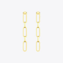 ENFASHION-Pendientes colgantes de cadena de eslabones Punk para mujer, aretes largos de Color dorado con borlas simples, joyería de moda, E1119 2024 - compra barato