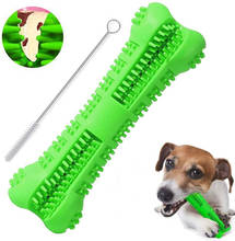 Juguetes mordedores para perros, cepillo de dientes con forma de hueso, cuidado Dental para cachorros y Mascotas 2024 - compra barato