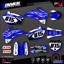 PowerZone Custom Team Graphics Backgrounds Decals 3M Stickers Kit For YAMAHA 2006-09 YZF250 450 009 2024 - buy cheap
