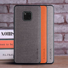 Caso de Huawei Mate 20 Lite coque de textiles de cuero skin de tpu blando de la PC dura de la cubierta del teléfono para Huawei Mate 20 Lite funda 2024 - compra barato