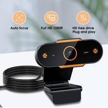 Webcam full hd 1080p 2k com microfone, câmera de web para computador, usb, com foco automático, para transmissão ao vivo, netreuniões 2024 - compre barato