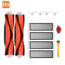 Kit de escova lateral para robô aspirador de pó xiaomi mi 1s, filtro hepa, peças e acessórios para roborock s50 s5 s6 2024 - compre barato