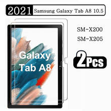 (2 Packs) Tempered Glass For Samsung Galaxy Tab A8 10.5 2021 SM-X200 SM-X205 Screen Protector Tablet Film 2024 - compre barato
