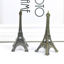 Estatuilla de Metal de la Torre Eiffel de París, estatua de bronce, modelo de recuerdo para decoración del hogar, juguetes para niños, adorno de fiesta de Navidad con pisapapeles 2024 - compra barato