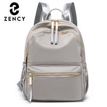 Zency Fashion Simple Design Ladies Knapsack Soft Waterproof Nylon Women's Backpack Anti-theft Travel Daypack Leisure Rucksack 2024 - buy cheap