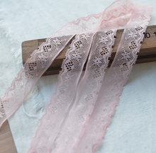 5 Meters Pink Lace Ribbon Handicraft Embroidered Lace Trim Ribbon Handmade Lace Decorations DIY Sewing Fabric French Lace Fabric 2024 - buy cheap