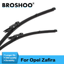 BROSHOO Car Windscreen Wipers Blade Natural Rubber For Opel Zafira Tourer C/Zafira A/Zafira B Model Year From 1998 To 2018 2024 - buy cheap