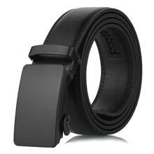 Men Automatic Click Buckle Belt Business Work Waistband Men's Casual Slide Ratchet Dress Belt 2024 - buy cheap