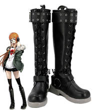 Persona 5 Sakura Futaba Games Customize Cosplay Flat Shoes Boots 2024 - buy cheap