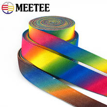 8Meters Meetee 25/30/36mm Printed Colorful Canvas Webbing Band Bag Backpack Strap Clothes Ribbon Tapes DIY Sewing Accessories 2024 - buy cheap