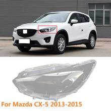 Capqx para mazda CX-5 cx5 2013-2015 frente farol capa de vidro lampcover lente do farol tampa da lâmpada abajur sombra escudo capa 2024 - compre barato