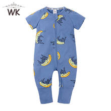 2022 verão bebê macacão banana pijamas da menina do bebê recém-nascido menino roupas da criança algodão bodysuit infantil do bebê macacão