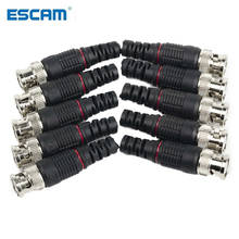 ESCAM 10pcs cctv connector BNC adaptor ,50ohms 75ohms BNC connector 2024 - buy cheap