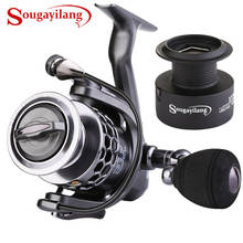 Sougayilang-carrete de Pesca XY1000-5000, accesorio de aleación de aluminio, 12KG de arrastre máximo, 5,5: 1, 13 + 1BB 2024 - compra barato