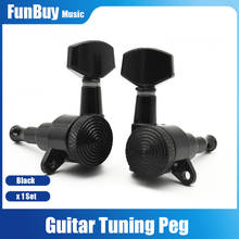 6pcs Auto Locked String Guitar Tuning Pegs keys Tuners Machine Heads for ST TL Electric Guitar Black 6R/6L/3R3L 2024 - buy cheap