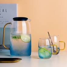 Glass Cold Water Bottle High Borosilicate Glass 1550ml Glass Pitcher Kettle Teapots For Tea Fruit Juice Lemon 2024 - buy cheap