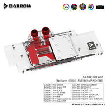 BARROW Water Block use for GALAXY RTX 2060/2070 Super GAGMER /GAINWARD 2070 8G/2080 OC/Support Original Backplate BS-GAH2080-PA2 2024 - buy cheap