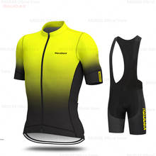 Conjunto de camisas para ciclismo 2021, roupas masculinas para ciclismo, mtb, 19d, almofada em gel, shorts, camisetas, triatlo, roupa de ciclismo 2024 - compre barato