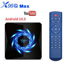 Receptor de tv x96q max, tv box com android 10 h616, quad-core, arm cortex a53, smart tv, pk x96 max, h96 max, h96, mini x96 2024 - compre barato