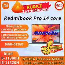 Xiaomi Redmibook Pro 14 Laptops 14 Inch Ultra Thin And Light Working Laptop 11th Gen Intel i5-11320H NVIDIA MX450 16GB 512GB 2024 - buy cheap