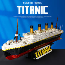 Creative Expert Cruise Liner Moc Brick Speed Boat Modular Sea Travel Ideas Model Building Block SY0400 Titanic 1333Pcs Toy 2024 - buy cheap