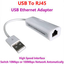 Adaptador de tarjeta Ethernet USB para Windows 7/8/10/XP, Chip RD9700 RT8152B, USB 2,0 a RJ45, 100Mbps 2024 - compra barato