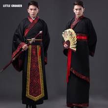 Ropa tradicional china para hombres, trajes de baile, disfraz Hanfu DE LA Dynasty Han, ropa de fantasía antigua, Cosplay, 2021 2024 - compra barato