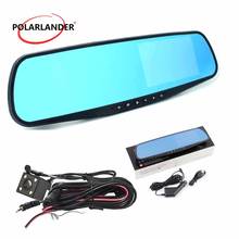 New 4.3" inch Dual Cameras Car DVR Rearview Mirror Car Parking  Recorder Camcorder Night Vision 140 Degree Wide Viewing Angle 2024 - buy cheap