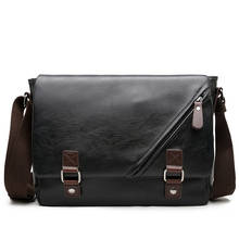 Bolso de hombro de estilo coreano para hombre, bandolera de cuero, versátil, para negocios y ocio 2024 - compra barato