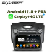 720p px6 carro dvd player android 11.0 4gb + 64gb wifi bluetooth rádio gps para chevrolet trailblazer colorado s10 isuzu d-max MU-X 2024 - compre barato
