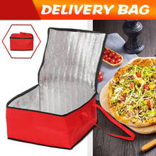 Сумка для доставки еды для пиццы, изолированный термальный держатель для хранения, сумка для пикника и обеда, автомобильный пакет для льда, пакет для холодильника 2024 - купить недорого