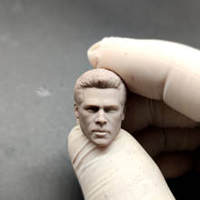 Blank 1/12 Scale Fight Club Brad Pitt Head Sculpt Unpainted Fit 6" ML SHF MAFEX Mezco Figure 2024 - buy cheap