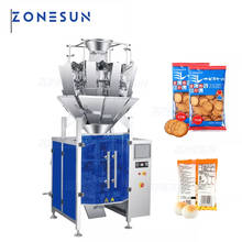 ZONESUN-máquina automática de llenado y sellado de granos de arroz y galletas, con 10 cabezales, máquina de embalaje que forma bolsas 2024 - compra barato