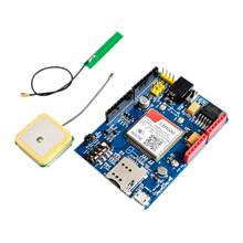 Высококачественный SIM808 GPRS/GSM + GPS щит 2 в 1 щит GSM GPRS GPS макетная плата SIM808 модуль для Arduino 2024 - купить недорого