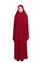 Muslim Dress Women Prayer Garment Two-Piece Set Khimar Abaya Jilbab Long Hijab Ramadan Skirt Outfit Full Cover Islamic Clothing 2024 - buy cheap