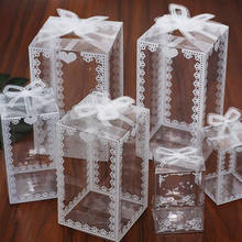 Cajas de Regalo transparentes, 5 unidades, para boda/Navidad/dulces de recuerdo/regalo/Chocolate/caja de exhibición de regalo transparente 2024 - compra barato