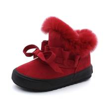 babaya Children Shoes Girls Snow Boots Plus Velvet Boots Shoes 2020 Winter New Girls Winter Shoes Cotton Boots Kids 2024 - buy cheap