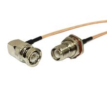 New  RP-TNC Female Jack  Nut Switch  BNC Male Plug Right Angle  Pigtail Cable RG316 Wholesale Fast Ship 15CM 6" Adapter 2024 - buy cheap