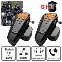 Waterproof BT-S2 Interphone 1000M Motorcycle Bluetooth 5.0 Helmet Intercom Intercomunicador Moto Interfones Headset FM MP3 2024 - buy cheap