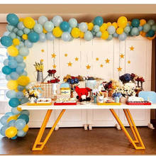 Juego de globos Pastel azul y amarillo, 147 Uds., conjunto de arco, encantador, príncipe, zorro, Fiesta Temática, niña, niño, juguete, cumpleaños, boda, fondo, decodificación de pared 2024 - compra barato