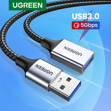 Ugreen USB 3.0 Cable USB Extension Cable Male to Female Data Cable USB3.0 Extender Cord for PC TV USB Extension Cable 2024 - купить недорого