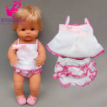 40cm Baby Doll Vest Dress Underwearfor 40cm Nenuco Ropa Y Su Hermanita Doll Clothes Accessories 2024 - buy cheap