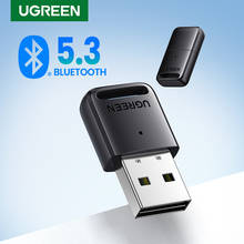 USB-передатчик UGREEN, приемник-передатчик Bluetooth 5,0, адаптер 4,0, aptx, беспроводные наушники для ПК, музыка, аудио, адаптер Bluetooth 5,0 2024 - купить недорого