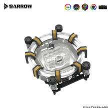 Barrow-LTYKBA-ARK enfriador de agua de CPU para AM4/AM3 RGB Aurora, bloque de agua de CPU de edición limitada, microcorte de 0,4 MM, microcanal 2024 - compra barato